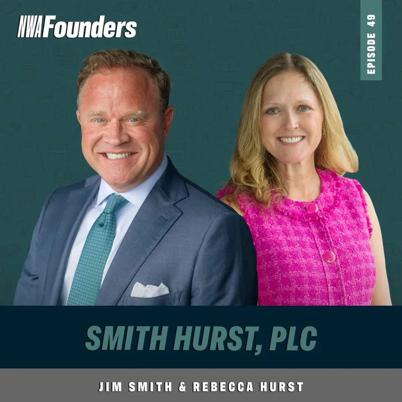 Jim Smith & Rebecca Hurst, Smith Hurst, PLC, Rogers, NWA Founders episode artwork