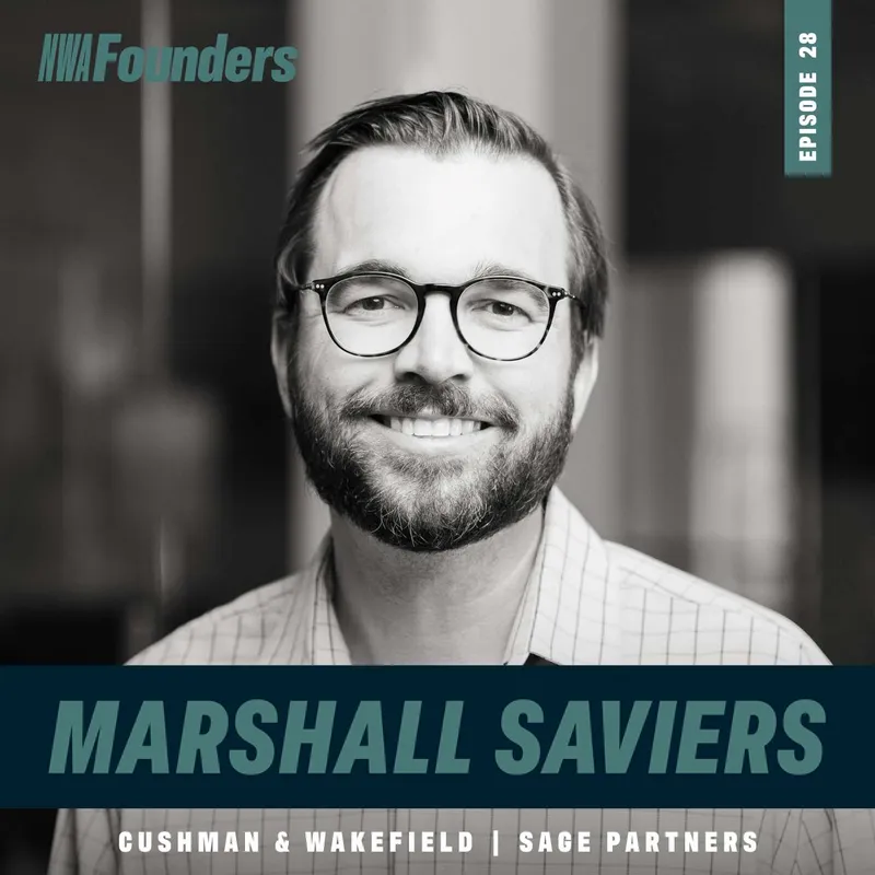 Marshall Saviers, Cushman & Wakefield | Sage Partners, Rogers, NWA Founders episode artwork