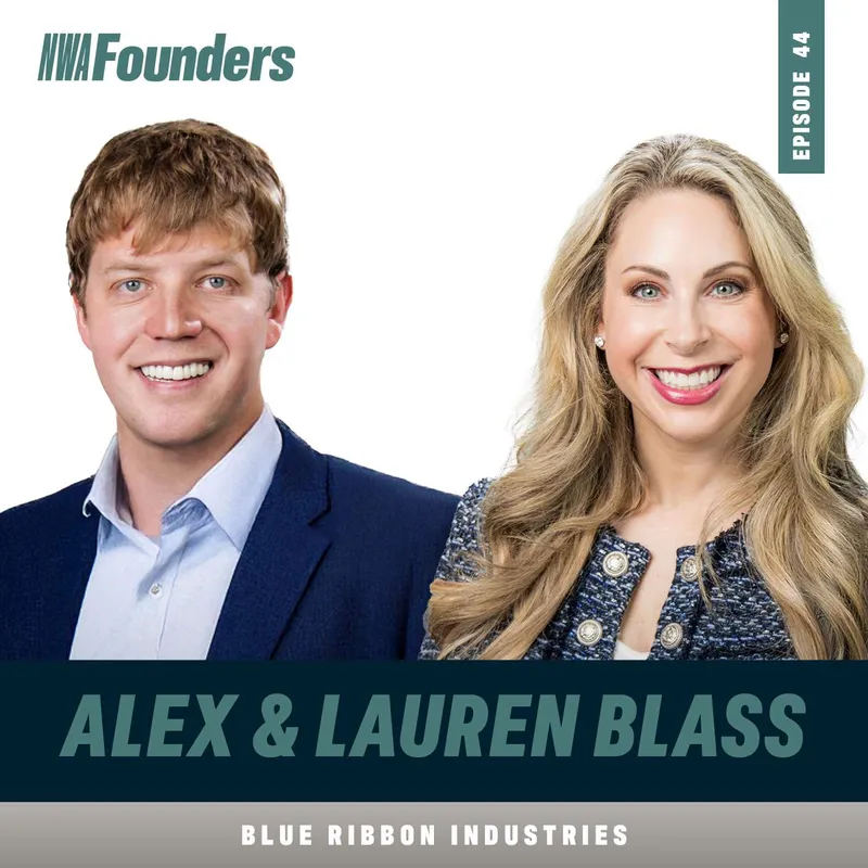 Alex & Lauren Blass, Blue Ribbon Industries, Fayetteville, NWA Founders episode artwork