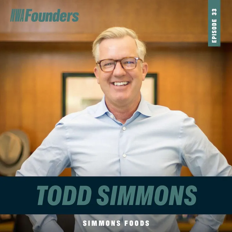 Todd Simmons, Simmons Foods, Siloam Springs, NWA Founders episode artwork